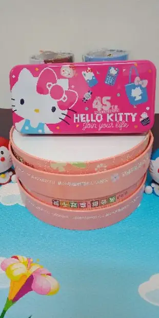 正版三麗鷗hello kitty 凱蒂貓  雙層超大鉛筆盒 文具 可愛卡通Kitty45週年鉛筆盒 小女孩雙層文具盒