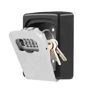 Key Storage Security Box Wall Mounted Steel 4-Digit Combination Lock