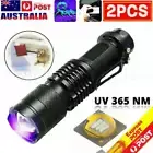 365 nM UV Ultra Violet LED Flashlight Blacklight Light Inspection Lamp Torch 2x
