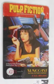 #E. UNUSED PULP FICTION MOVIE PHONECARD - SUNCOAST MOTION PICTURE COMPANY