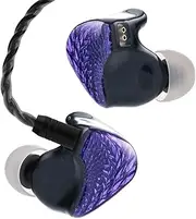 QOA Kinera Celest Black Wyvern in Ears Monitors Headphones Wired for Musicians with 10mm LCP Diaphragm Dynamic Driver 0.78 2pin IEM Wired Earphones