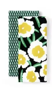 New Target Diane Von Furstenberg Kitchen Towels Arrow Geo Poppy DVF