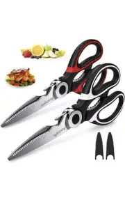 2 Pack Kitchen Shears Heavy Duty Kitchen Scissors Chicken Fish Meat Cutting Tool
