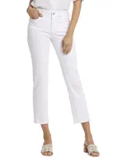 NYDJ Petite Marilyn Optic White Hems Jean