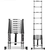 Ladders,Telescopic Ladder Multi-Purpose Aluminium Telescoping Ladder Extension Extend Portable Ladder Foldable Ladder