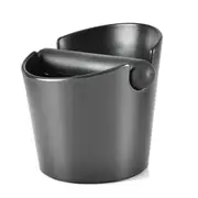 Coffee Waste Container Espresso Grinds Knock Box Tamper Tube Bin Black Bucket