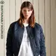 【Superdry】女裝 飛行夾克 長袖外套 MA1 BOMBER Burnt 海軍藍