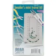 Beadsmith Mini Travel Kit 6 Piece Jewelry Making Tools with Color Coded Pliers
