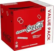 Coca-Cola Zero Sugar - Cola Soda Without Sugar, No Calorie - Pack 24 Cans 330ml