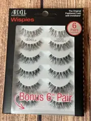 Ardell Professional Wispies Feathered Lash With Invisiband - 6 Pairs NEW Sealed