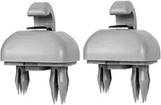KPSTED 1/2Pcs Car Sun Visor Clip, Fit For A1, A3 S3 A4 S4 Allroad A5 S5 Q3 Q5 8U0857562A Interior Hanger Hook Clip Bracket Car Sun Visor Fastener(Grey-2pcs)