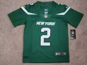 New York Jets Zach Wilson #2 Green Jersey Youth Medium All Stitched BNWT