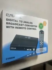 Craig CVD506 Analog to Digital Broadcast Converter Remote Control New
