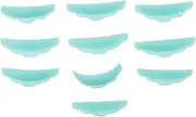 Healeved 10 Pairs Silicone Eyelash Perm Gaskets for Extensions Reusable False Eyelash Patches for Perming and Styling
