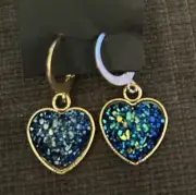 Handmade Valentines Day Sparkly Mini Heart Earrings - You Choose Which One