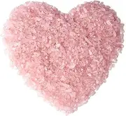 LAIDANLA 1lb/15.87oz Decorative Tumbled Gravel Pink Rose Quartz Crystals Chip Polished Bulk Natural Gem Aquarium Gravel Rocks Pebbles Fish Tank Gravel Vase Filler Succulents Terrarium Supplies