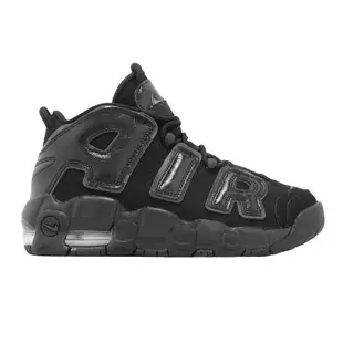 Nike 休閒鞋 Air More Uptempo GS 大童 女鞋 黑 全黑 大AIR FV2264-001