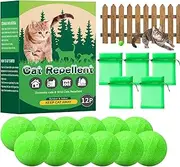 GkgWuxf Outdoor Cat Control,Peppermint Dog Drive - Plant-Based Natural Granular Ball to Guard Against Scratch and Chew, Keep Dogs Away from Yard