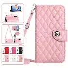 For Samsung Galaxy A55 A34 A25 A14 Luxury Leather Crossbody Wallet Phone Case