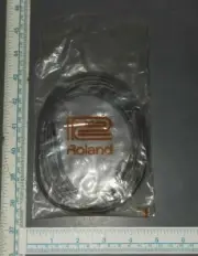 Roland Black RCA to 1/4" Interconnect Speaker Monitor Mixer Cable unused
