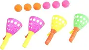 LRXIYODE 2Pairs Chuck Ball Set Toss and Catch Game for Soft Play Equipment for Outdoor Fun Enhances Sports Skills and Flexibility for Pool Parties and Family