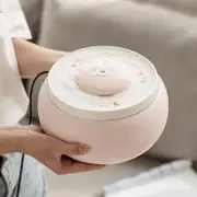 1.8L Ceramic Cat Drinking Water Fountain For Cats Dogs Drinking Bowl Electric Automatic Cat Water Fountain Dispenser Pet Bowl Pink