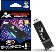 Brook Wingman XE 2 Converter - Two in One Wireless Controller Adapter for PS, Switch/Switch2 Consoles, and PC, Supports Remap and Adjustable Turbo