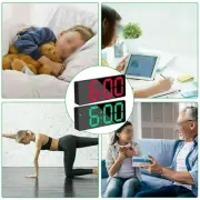 Digital LED Desk Alarm-Clock Large Mirror Display USB Snooze Temperature Mode
