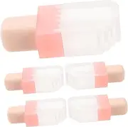 5pcs Lipstick Bottle Lip Tint Ice Cream Lip Kit Lip Oils Clear Lip Gloss Lip Plumper Gloss Lipstick Tube Lip Plumpers Squeeze Lip Gloss with Wand Lip Filler Injection Kit Plastic