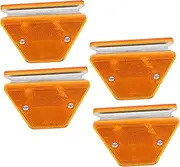 COSMEVIVI 4pcs Double Sided Highway Reflective Markers Road Delineators for Enhanced Visibility Easy Installation for Driveways Tunnels Secure Attachment Design Essential Safety for Road Use