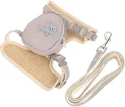 FONDOTIN Shaped Cat and Leash Adjustable Kitten Outdoor Walking Strap Lightweight Tear-Resistant Design for Comfortable for Training and Jogging