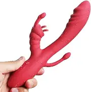 Happy Rabbit G-spot Rechargeable Rabbit Vibrator G Spot And Clitoris Vibrator Female Masturbator Eros Vibrator Tongue Licking Sex Toy Room Fun Av Vibration Private Insertion Adult Products