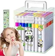 Coloring Markers for Kids, Acrylic Kids Markers for Coloring, Waterproof No Smudging Acrylic Painting Pen for Toddler School Classroom Travel Stuffers Easter