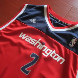 NBA官網adidas正品燙印球衣出清特價巫師隊出清青年版XL約翰·沃爾John Wall麥可喬丹JORDAN YXL