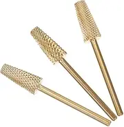 TIDTALEO Manicure Supplies 3pcs Nail Art Drill Bits Grinding Head Nail Drill Bits for Women