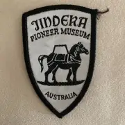 Vintage JINDERA Pioneer SETTLEMENT Sew On EMBROIDERED Cloth PATCH TOURIST Badge