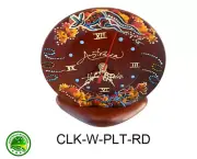 Wooden Shelf Clock Bedside Analogue Battery Operated Australian Souvenirs Gifts