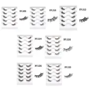 10Pairs False Eyelashes Half Lashes Strip Natural Wispy Faux Lashes