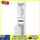Multi-Functional 80x15CM White Bathroom Shelf & Cupboard for Efficient Use