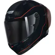X-804 RS Asso Di Picche 342 Carbon Black Red Glossy Full Face Helmet