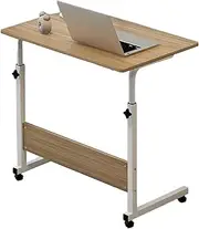 Laptop Table, Height Adjustable Computer Table up to 35.4Inch with Tiltable Surface – Portable Home Office Desk & Study Table for Bedroom & Living Room (Brown 23.6 * 15.7Inch)