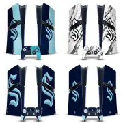 NHL SEATTLE KRAKEN VINYL SKIN DECAL FOR SONY PS5 PRO DIGITAL EDITION BUNDLE
