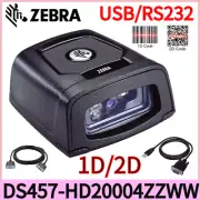 Zebra 1D/2D DS457-HD20004ZZWW With USB/RS-232 Cable Fixed Mount Barcode Scanner