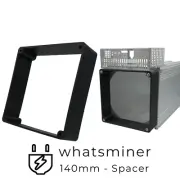 140mm Spacer - Inline Fan Delete Crypto Miner Silencer Whatsminer M60 M50S++