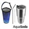 【美國AquaSoda】304不鏽鋼雙層保溫保冰杯900ml -提袋組
