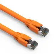 5Ft CAT8 S/FTP Ethernet Network Cable Orange 24AWG