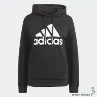 在飛比找蝦皮商城優惠-Adidas ESSENTIALS 女裝 長袖 帽T 側口袋