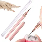 Fine Liner Brush - French Tip Brush - Nail Dotting Drawing Tool for Long Lines, Thin Details, Fine Drawing