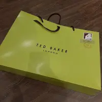 在飛比找Yahoo!奇摩拍賣優惠-Ted Baker 品牌紙袋 禮物袋 經典螢光綠色 尺寸46