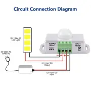PIR Motion Sensor Switch for DC 12V/24V LED Lights Reliable Performance